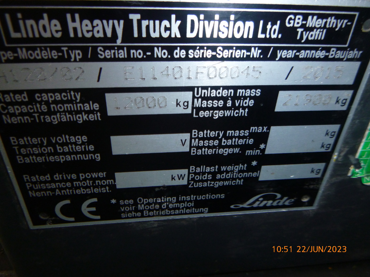 LINDE H120/02 - Дизелов мотокар: снимка 2 LINDE H120/02 - Дизелов мотокар: снимка 2