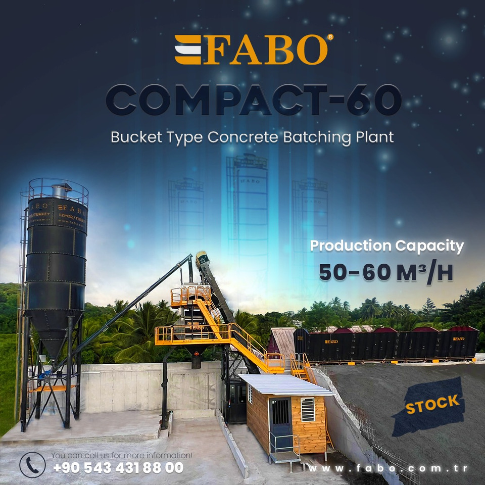 FABO compact concrete plant - Бетонов възел: снимка 1 FABO compact concrete plant - Бетонов възел: снимка 1