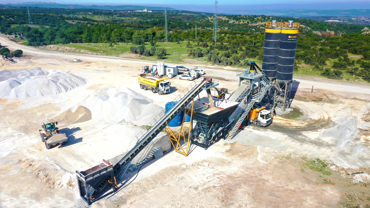 FABO mobile concrete batching plant - Бетонов възел: снимка 1 FABO mobile concrete batching plant - Бетонов възел: снимка 1