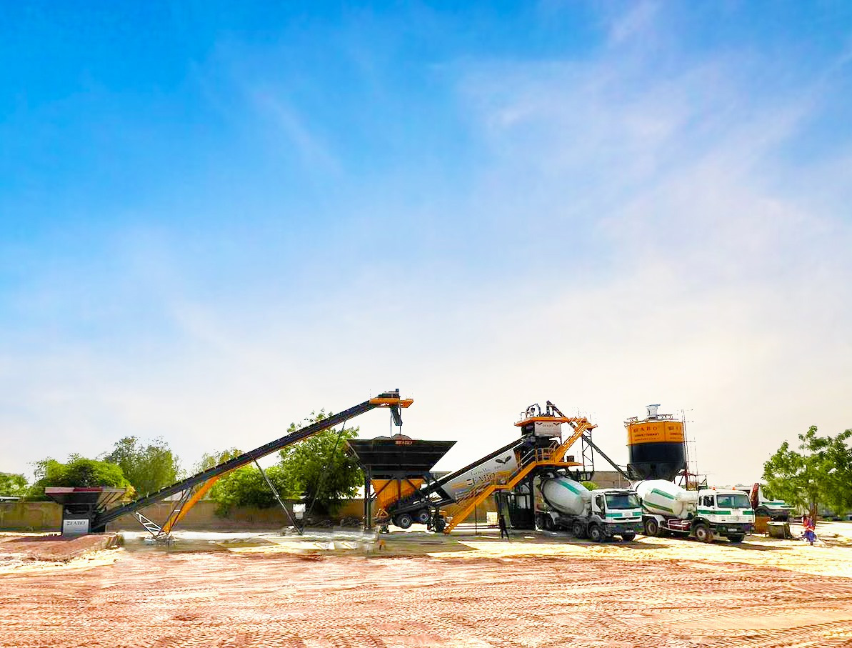 FABO mobile concrete batching plant - Бетонов възел: снимка 1 FABO mobile concrete batching plant - Бетонов възел: снимка 1