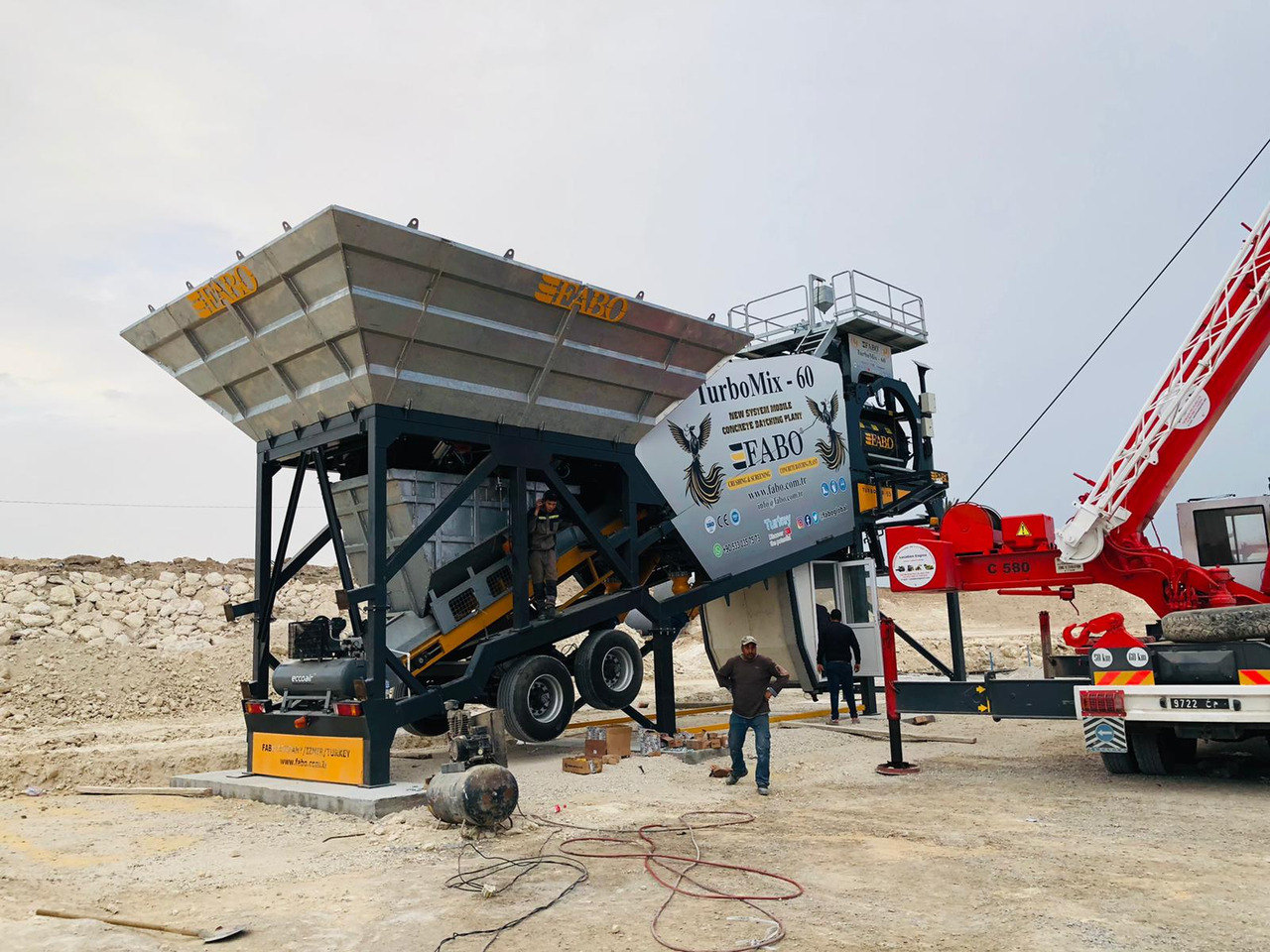 FABO mobile concrete batching plant - Бетонов възел: снимка 3 FABO mobile concrete batching plant - Бетонов възел: снимка 3