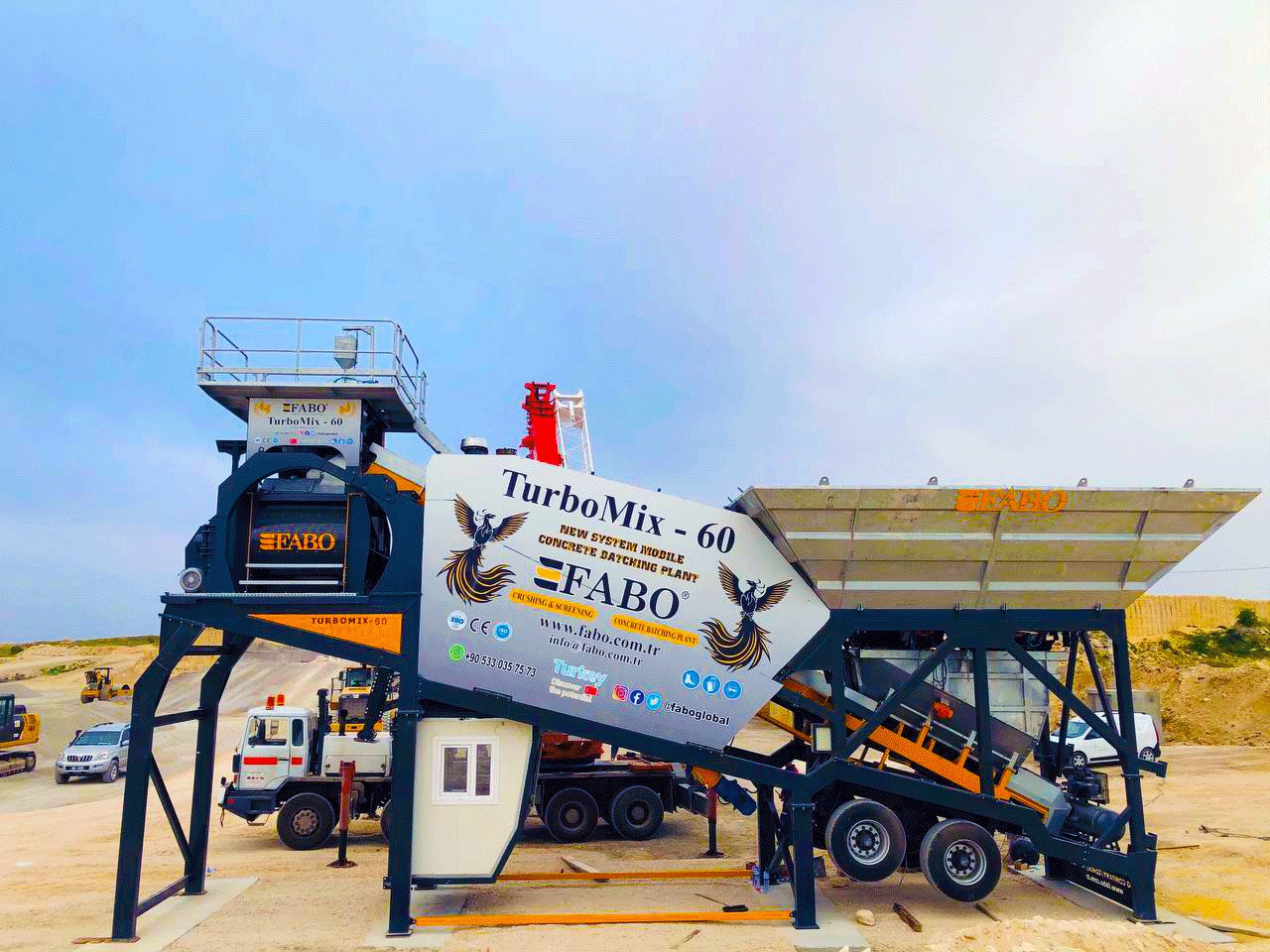 FABO mobile concrete batching plant - Бетонов възел: снимка 5 FABO mobile concrete batching plant - Бетонов възел: снимка 5