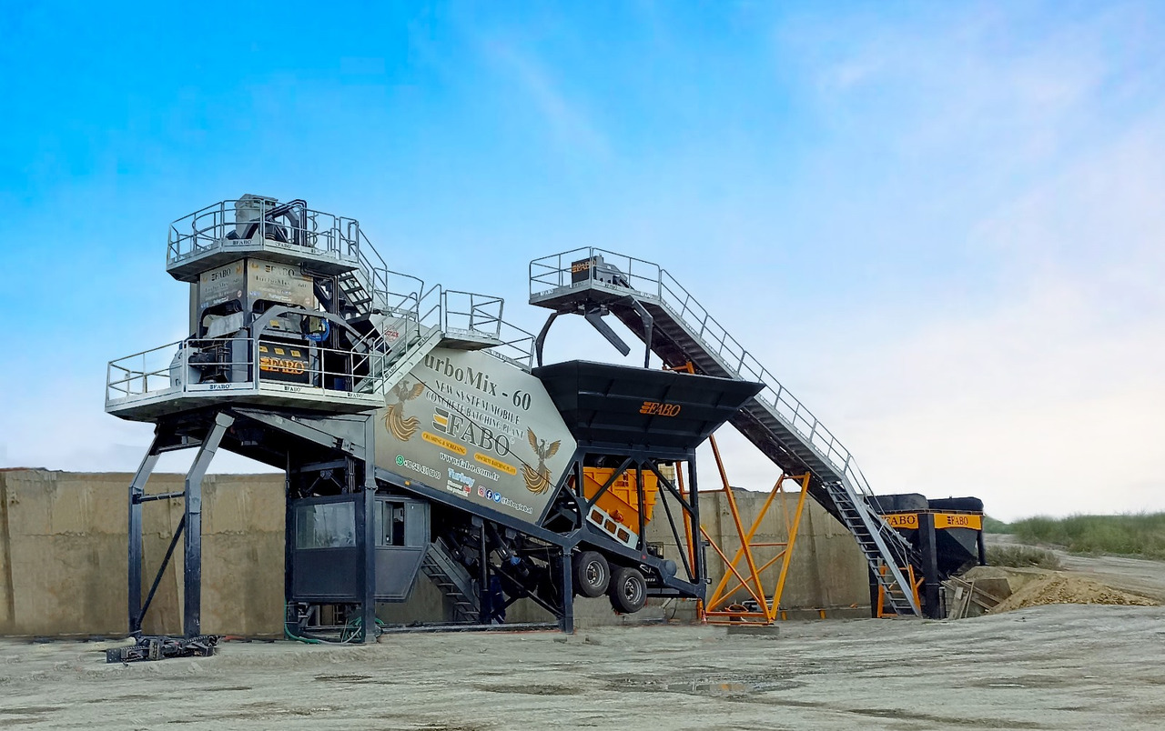 FABO mobile concrete batching plant - Бетонов възел: снимка 1 FABO mobile concrete batching plant - Бетонов възел: снимка 1