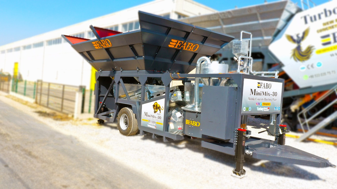 FABO mobile concrete batching plant - Бетонов възел: снимка 1 FABO mobile concrete batching plant - Бетонов възел: снимка 1
