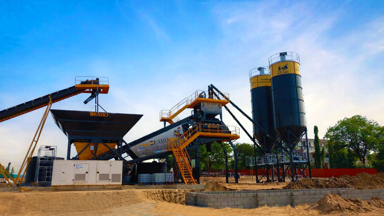 FABO mobile concrete batching plant - Бетонов възел: снимка 2 FABO mobile concrete batching plant - Бетонов възел: снимка 2