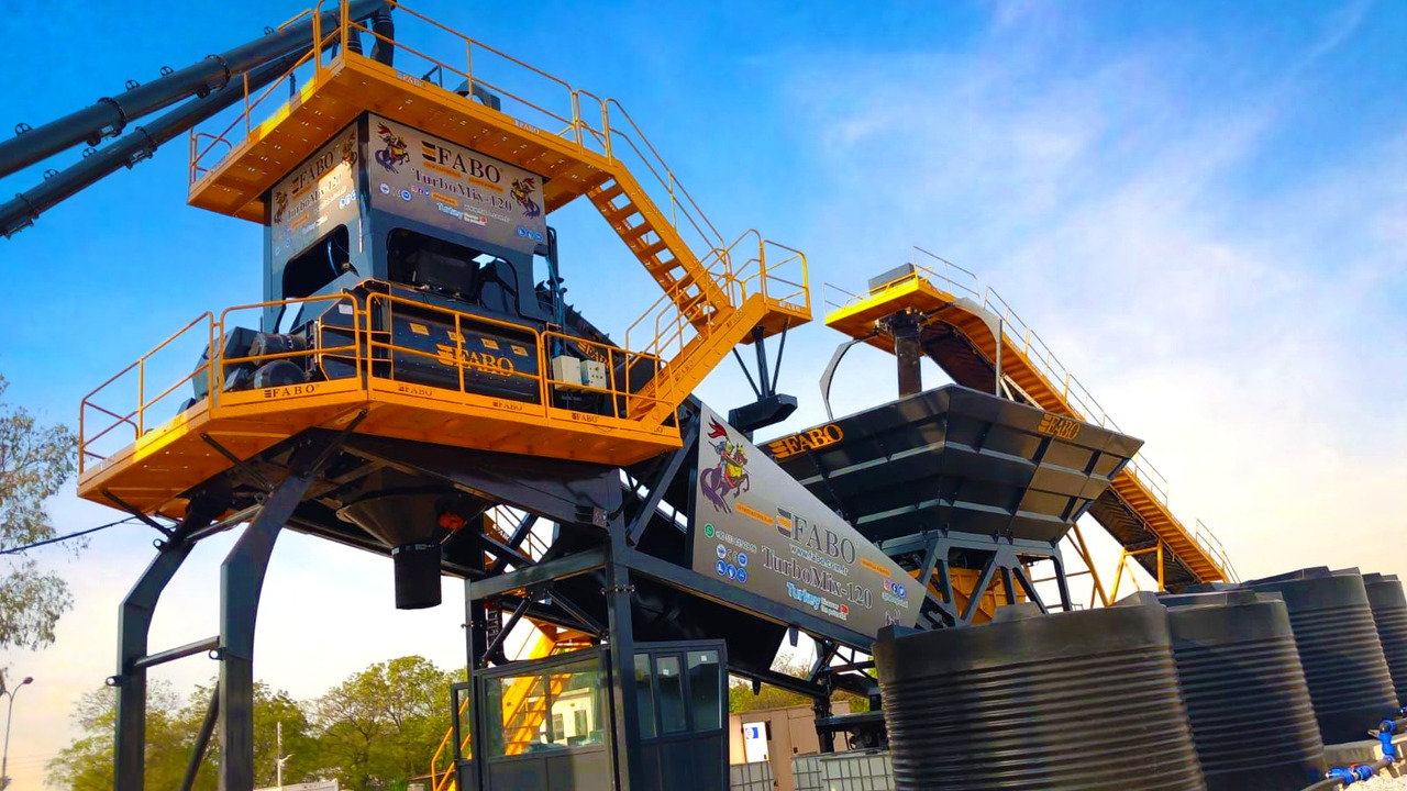 FABO mobile concrete batching plant - Бетонов възел: снимка 1 FABO mobile concrete batching plant - Бетонов възел: снимка 1