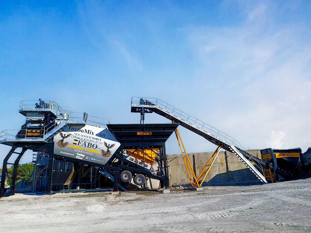 FABO mobile concrete batching plant - Бетонов възел: снимка 2 FABO mobile concrete batching plant - Бетонов възел: снимка 2