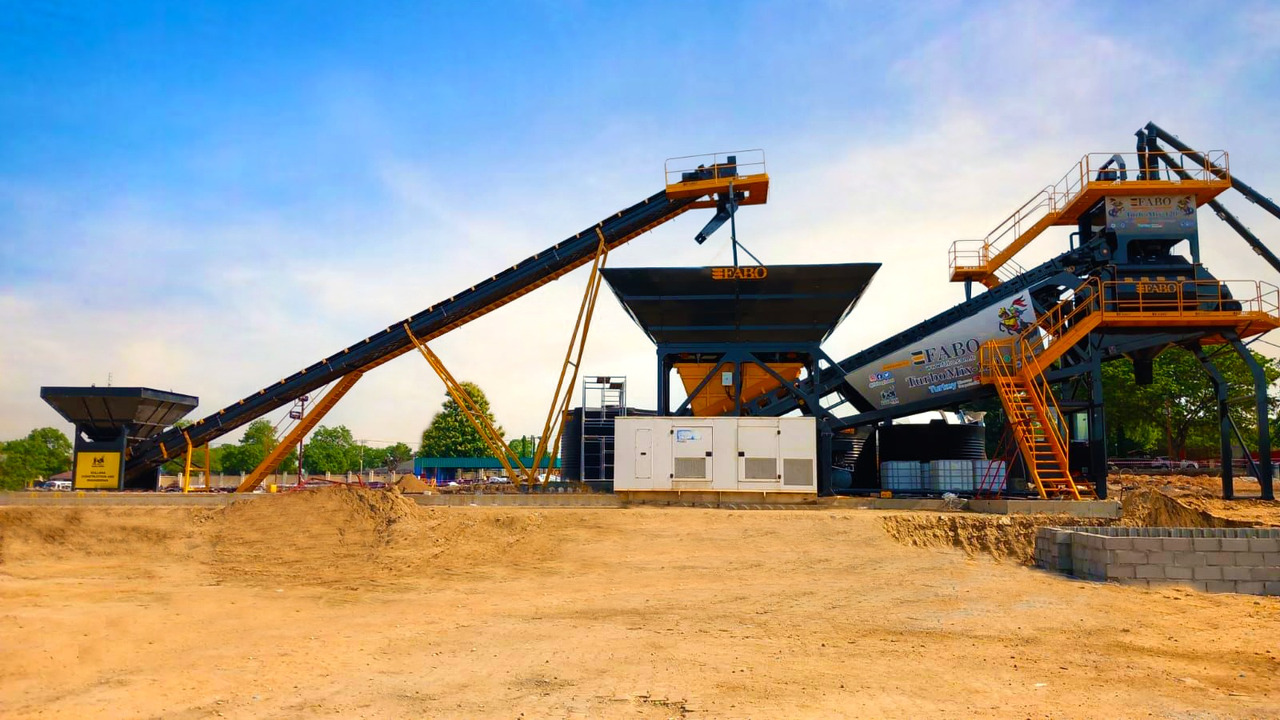 FABO mobile concrete batching plant - Бетонов възел: снимка 1 FABO mobile concrete batching plant - Бетонов възел: снимка 1