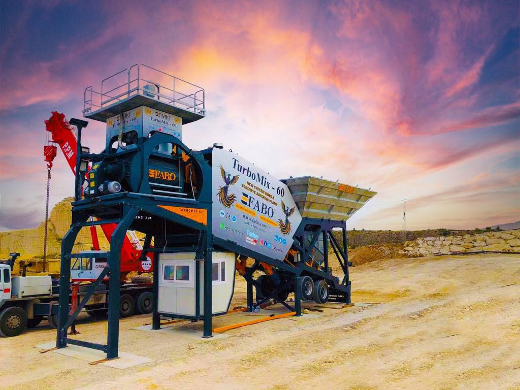 FABO mobile concrete batching plant - Бетонов възел: снимка 2 FABO mobile concrete batching plant - Бетонов възел: снимка 2
