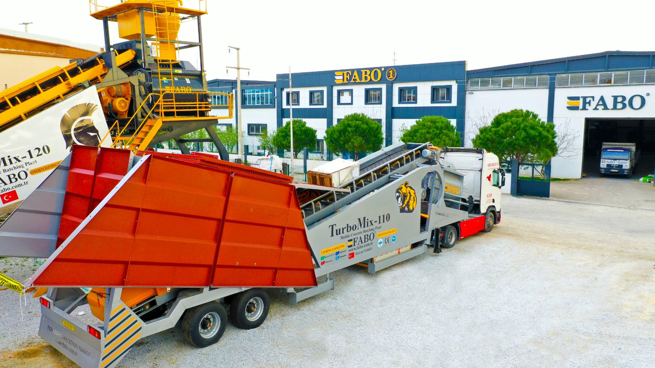 FABO mobile concrete batching plant - Бетонов възел: снимка 1 FABO mobile concrete batching plant - Бетонов възел: снимка 1