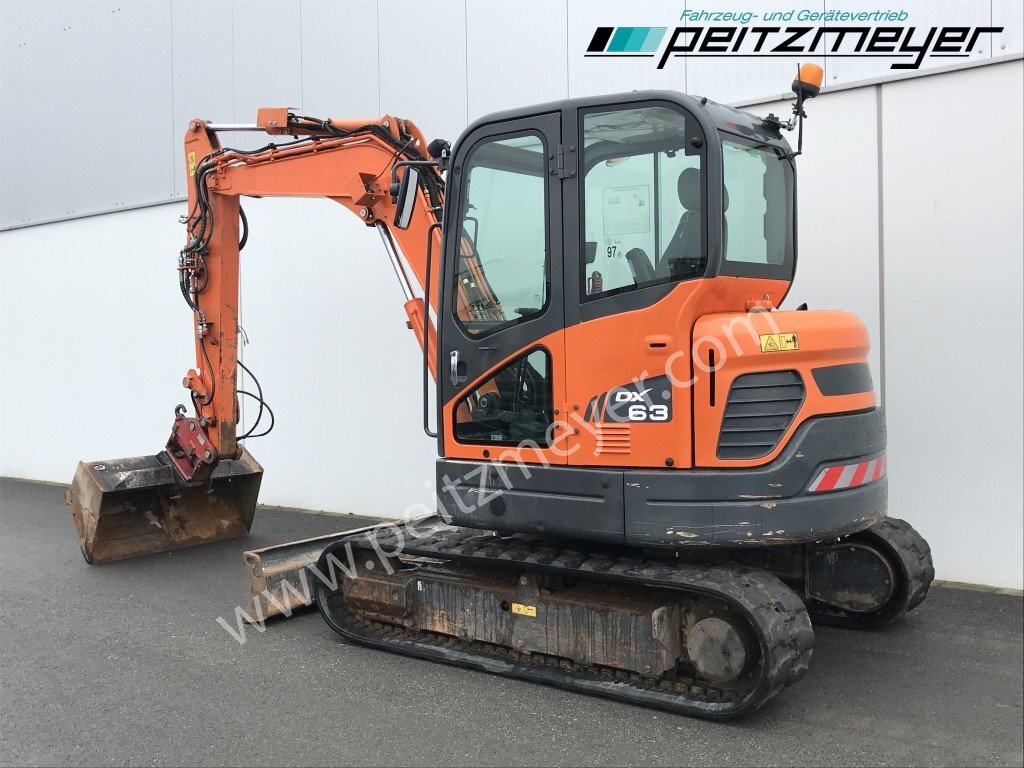 Doosan Kettenbagger DX 63-3 PowerTilt 070 , MS 03, mehrfach vorhanden - Мини багер: снимка 4 Doosan Kettenbagger DX 63-3 PowerTilt 070 , MS 03, mehrfach vorhanden - Мини багер: снимка 4