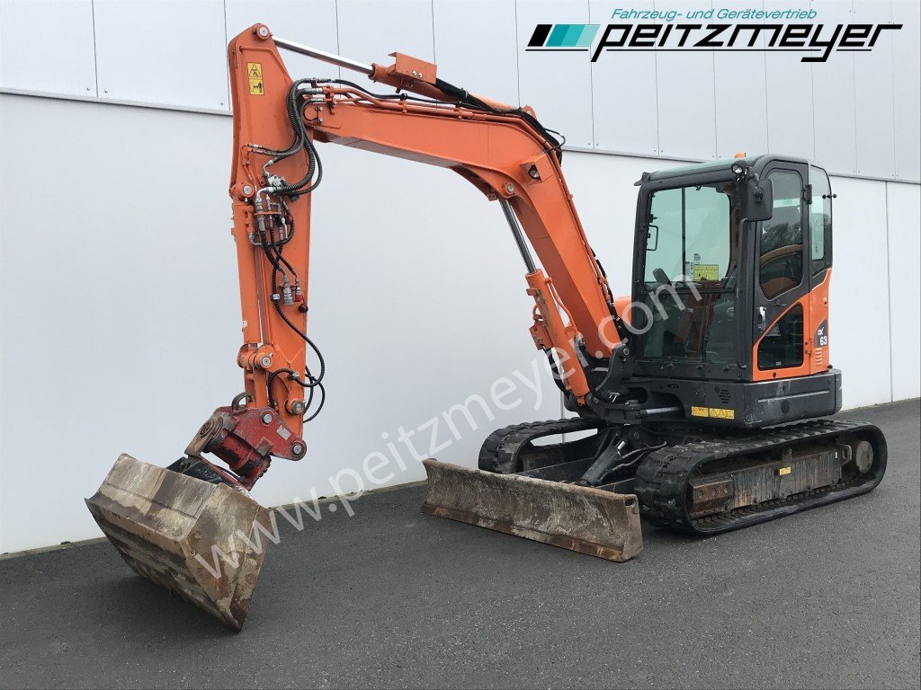 Doosan Kettenbagger DX 63-3 PowerTilt 070 , MS 03, mehrfach vorhanden - Мини багер: снимка 1 Doosan Kettenbagger DX 63-3 PowerTilt 070 , MS 03, mehrfach vorhanden - Мини багер: снимка 1