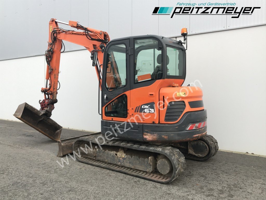 Doosan Kettenbagger DX 63-3 PowerTilt 070 , MS 03, mehrfach vorhanden - Мини багер: снимка 4 Doosan Kettenbagger DX 63-3 PowerTilt 070 , MS 03, mehrfach vorhanden - Мини багер: снимка 4