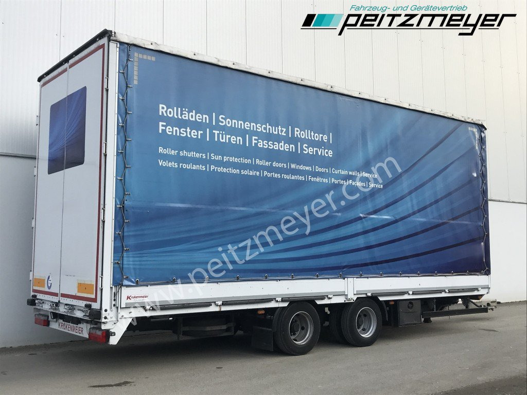 KRUKENMEIER Jumboanhänger TLPS 16,4, Hubdach, Edscha, verzinkt RSAB - Бордово ремарке/ Платформа: снимка 1 KRUKENMEIER Jumboanhänger TLPS 16,4, Hubdach, Edscha, verzinkt RSAB - Бордово ремарке/ Платформа: снимка 1