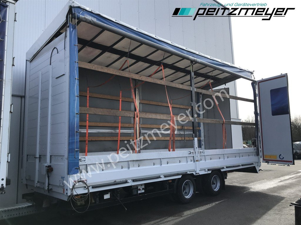 KRUKENMEIER Jumboanhänger TLPS 16,4, Hubdach, Edscha, verzinkt RSAB - Бордово ремарке/ Платформа: снимка 3 KRUKENMEIER Jumboanhänger TLPS 16,4, Hubdach, Edscha, verzinkt RSAB - Бордово ремарке/ Платформа: снимка 3