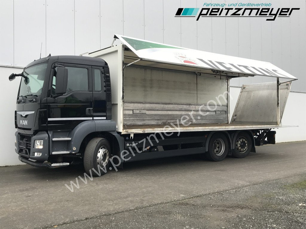 MAN TGS 26.360 FL Ewers Getränke + LBW 2 x AHK, Lenkachse, Kupplung neu - За напитки камион: снимка 1 MAN TGS 26.360 FL Ewers Getränke + LBW 2 x AHK, Lenkachse, Kupplung neu - За напитки камион: снимка 1