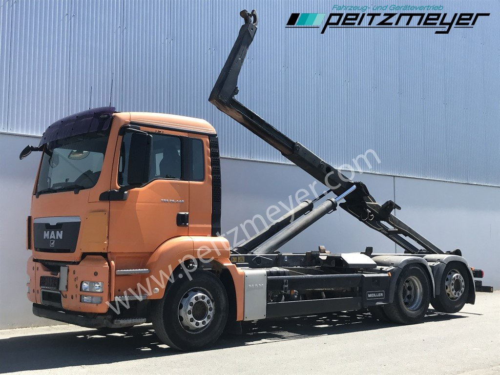 MAN TGS 26.440 BL6x2 Meiller RK 2070 mit Lenkachse - Мултилифт с кука камион: снимка 1 MAN TGS 26.440 BL6x2 Meiller RK 2070 mit Lenkachse - Мултилифт с кука камион: снимка 1