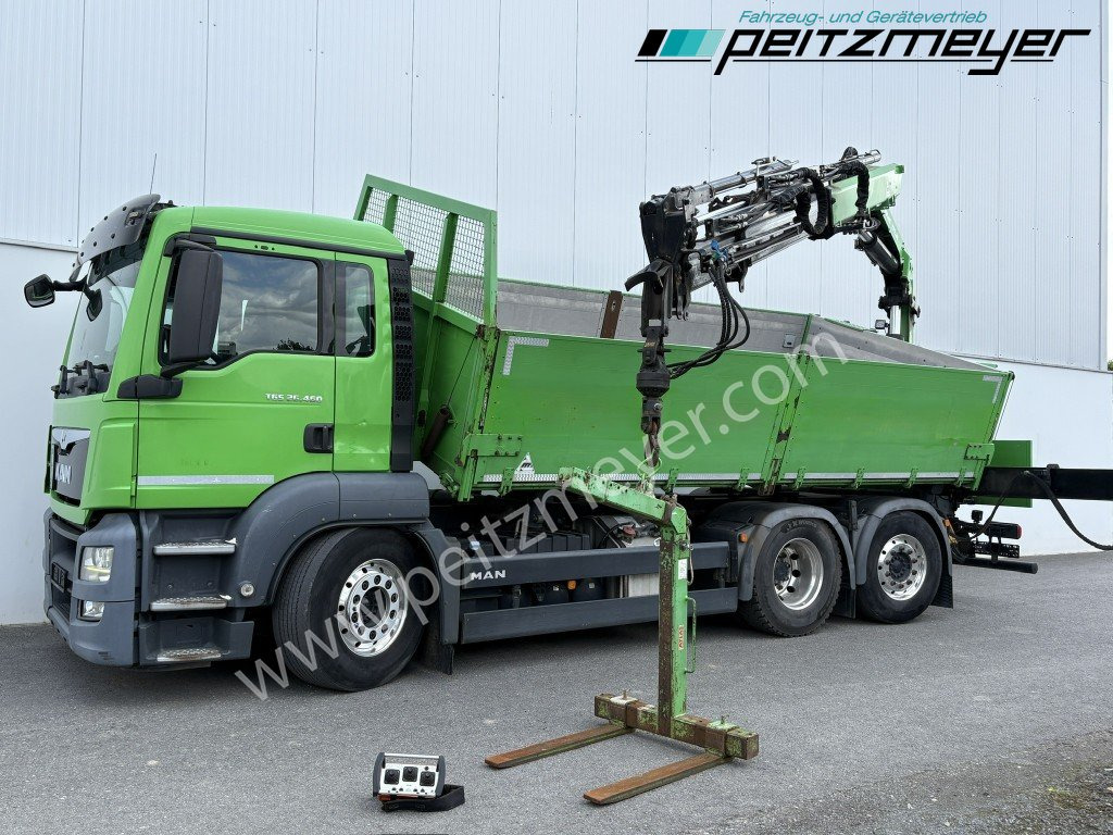 MAN TGS 26.460 FL 6x2 Kipper+Kran+Funk Lenkachse, 2-Seitenkipper, Atlas 172.3 - Самосвал камион, Камион с кран: снимка 1 MAN TGS 26.460 FL 6x2 Kipper+Kran+Funk Lenkachse, 2-Seitenkipper, Atlas 172.3 - Самосвал камион, Камион с кран: снимка 1