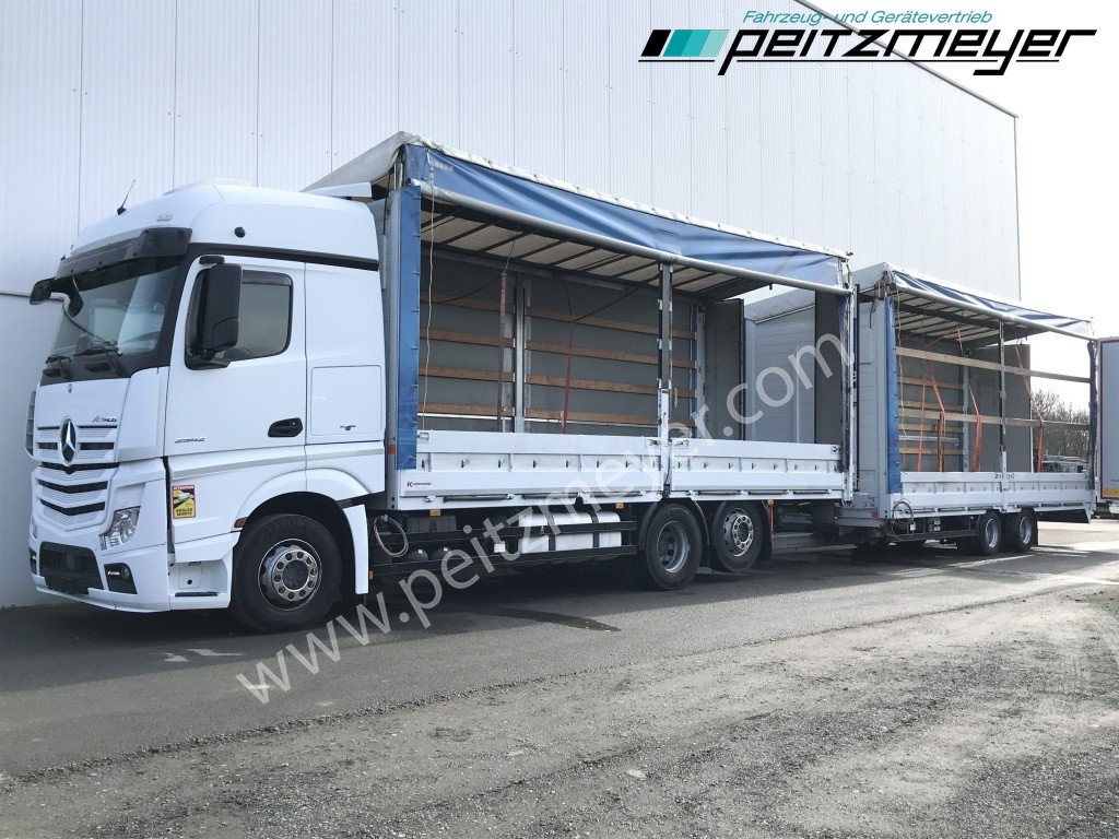 MERCEDES-BENZ Actros 2542 LL Pritsche, EU 6, Klima, Standklima, - Камион с брезент: снимка 1 MERCEDES-BENZ Actros 2542 LL Pritsche, EU 6, Klima, Standklima, - Камион с брезент: снимка 1