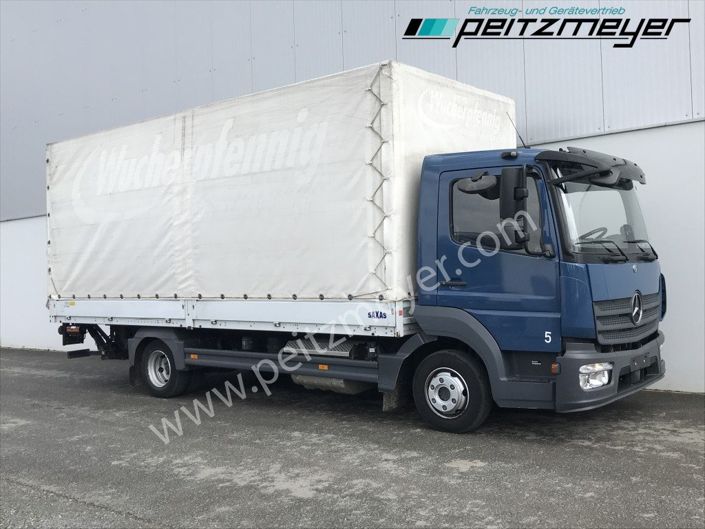 MERCEDES-BENZ Atego 818 L Pritsche+LBW, Klima, 2 x AHK - Камион с брезент: снимка 2 MERCEDES-BENZ Atego 818 L Pritsche+LBW, Klima, 2 x AHK - Камион с брезент: снимка 2