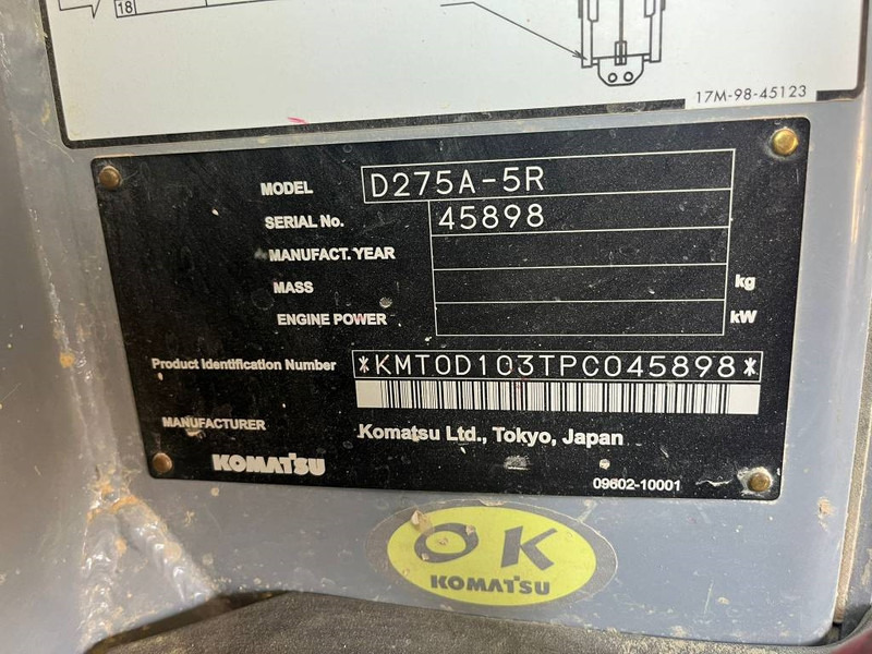 Булдозер Komatsu D275-5R (Saudi Arabia): снимка 8