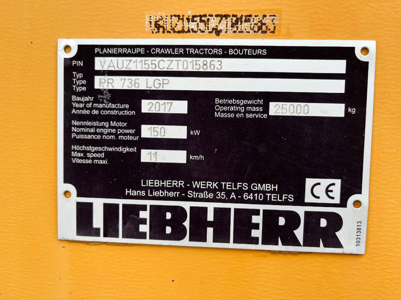 Булдозер Liebherr PR736LGP: снимка 18