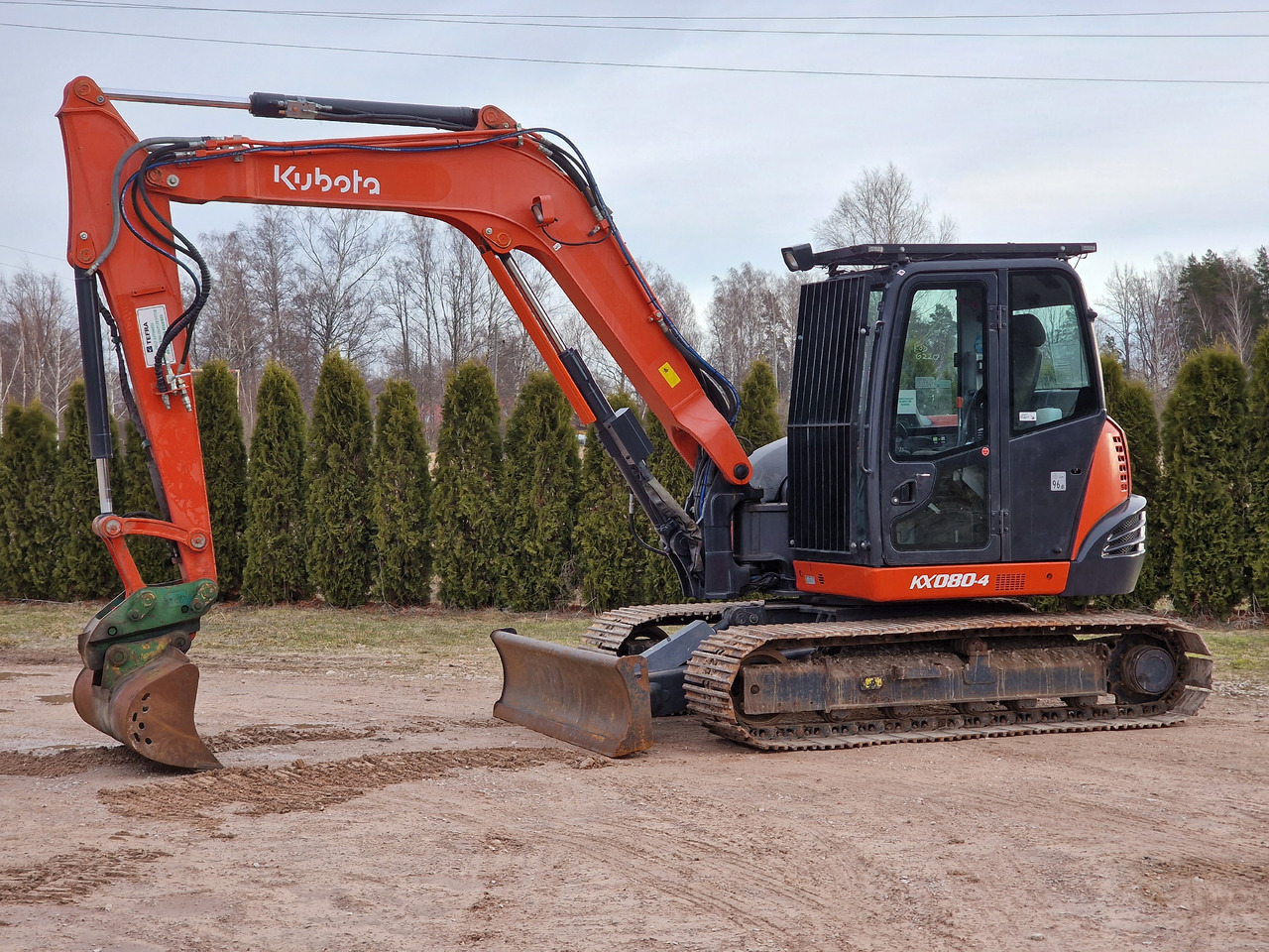 KUBOTA KX080-4. Metal tracks. - Мини багер: снимка 2 KUBOTA KX080-4. Metal tracks. - Мини багер: снимка 2