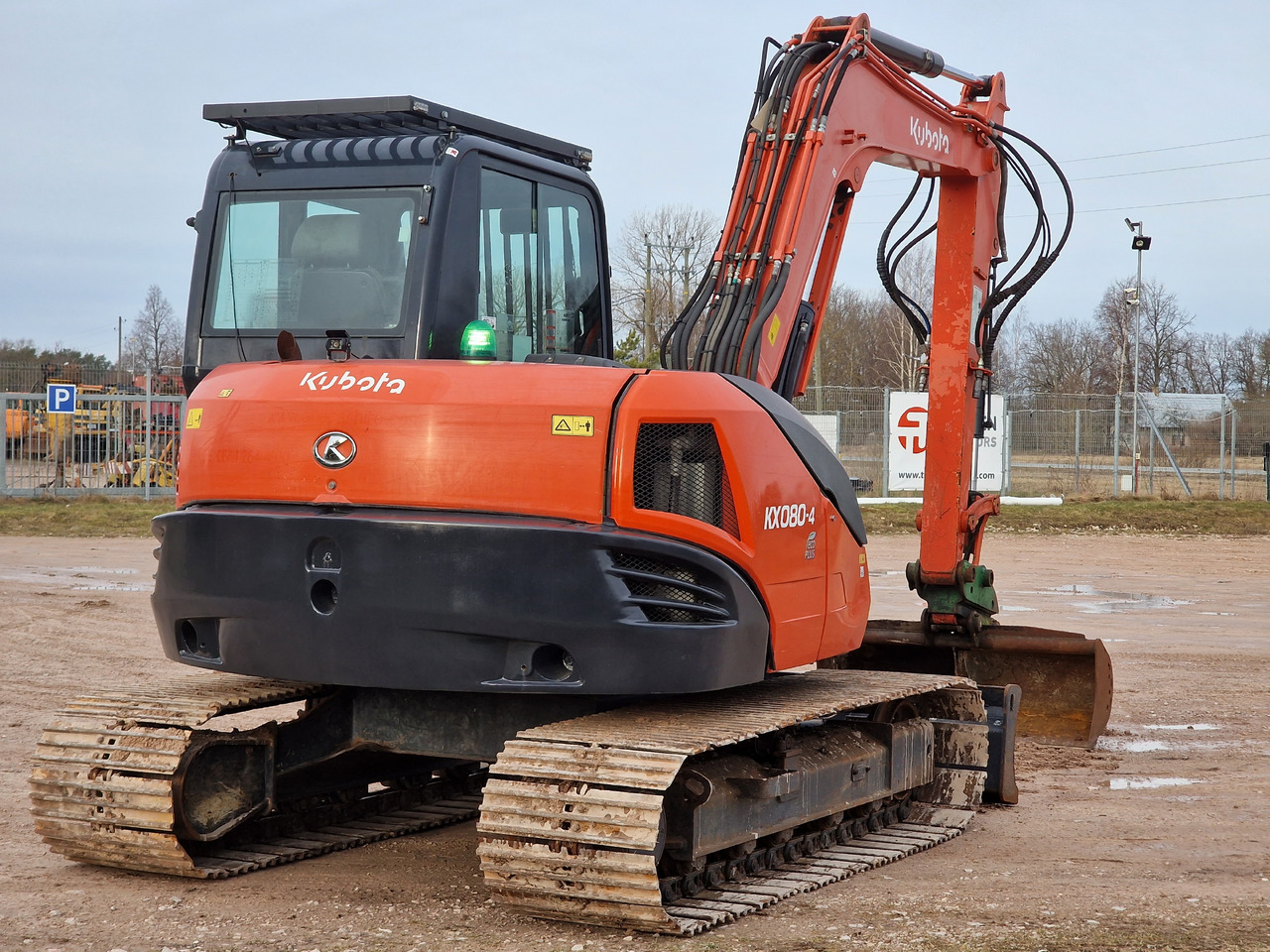 KUBOTA KX080-4. Metal tracks. - Мини багер: снимка 4 KUBOTA KX080-4. Metal tracks. - Мини багер: снимка 4