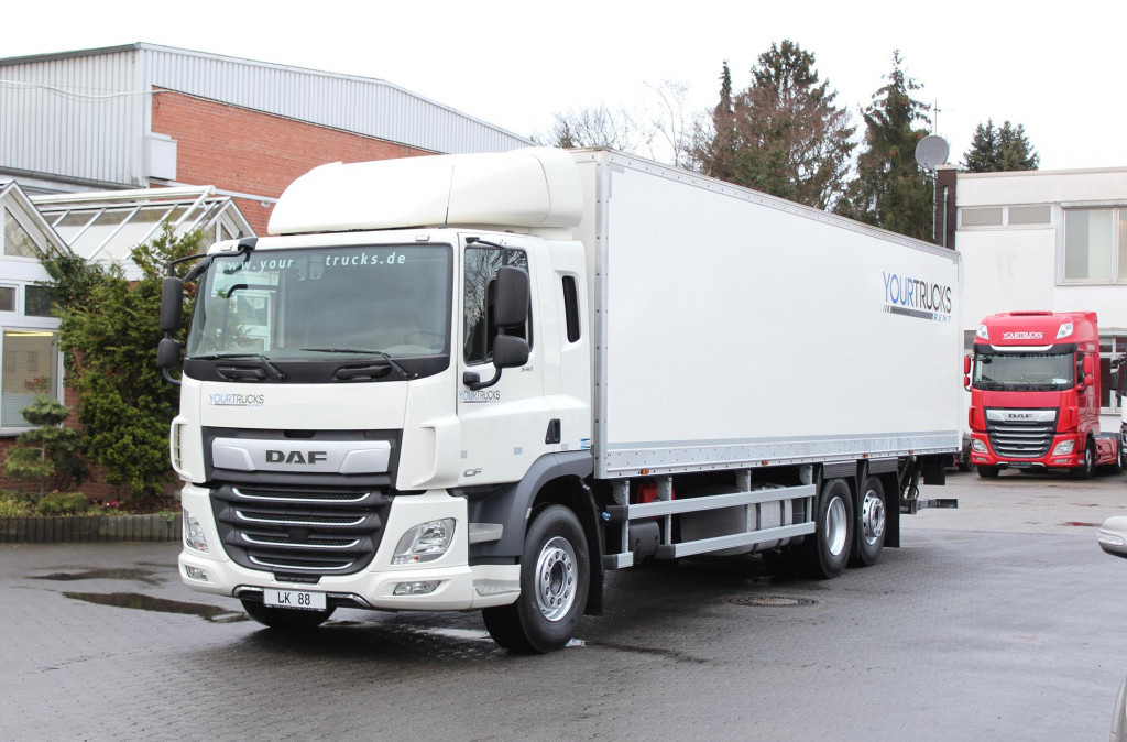 Daf CF 340 E6 Koffer 9,6 m Klima LBW ACC - Камион фургон: снимка 1 Daf CF 340 E6 Koffer 9,6 m Klima LBW ACC - Камион фургон: снимка 1