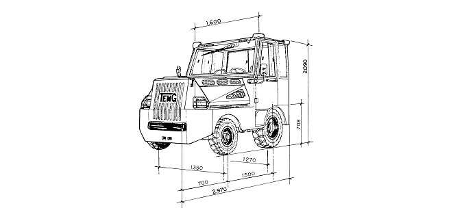 TEMG TRACTOR/DIESEL TG5000 - Влекач за багаж: снимка 2 TEMG TRACTOR/DIESEL TG5000 - Влекач за багаж: снимка 2