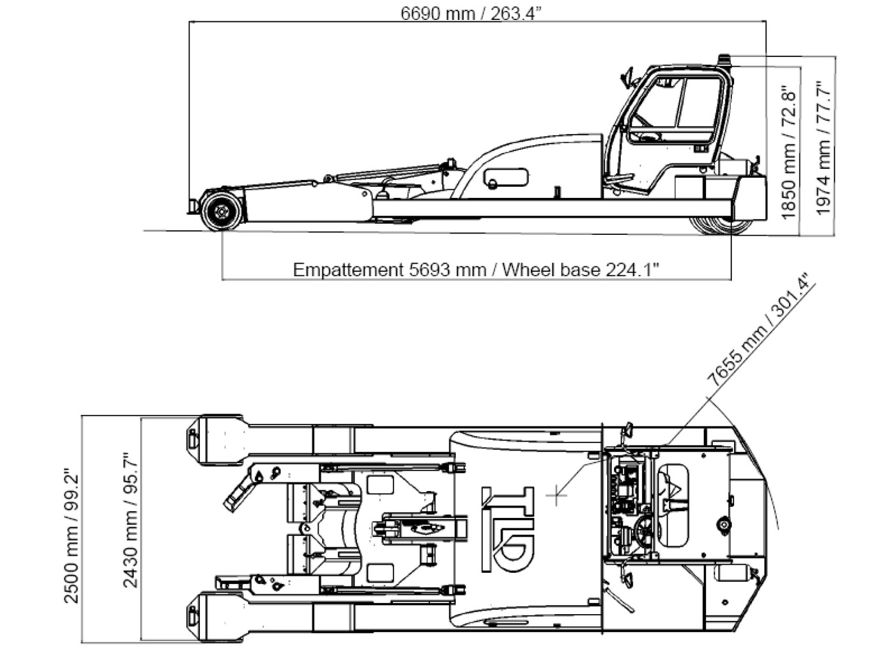 TLD Towbarless Pushback TPX 100 E - Влекач на самолети: снимка 5 TLD Towbarless Pushback TPX 100 E - Влекач на самолети: снимка 5