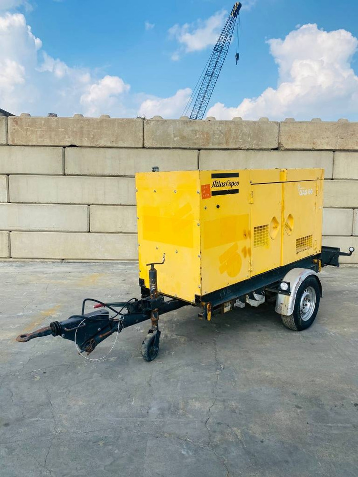 Atlas Copco QAS 60  - Електрогенератор: снимка 1 Atlas Copco QAS 60  - Електрогенератор: снимка 1