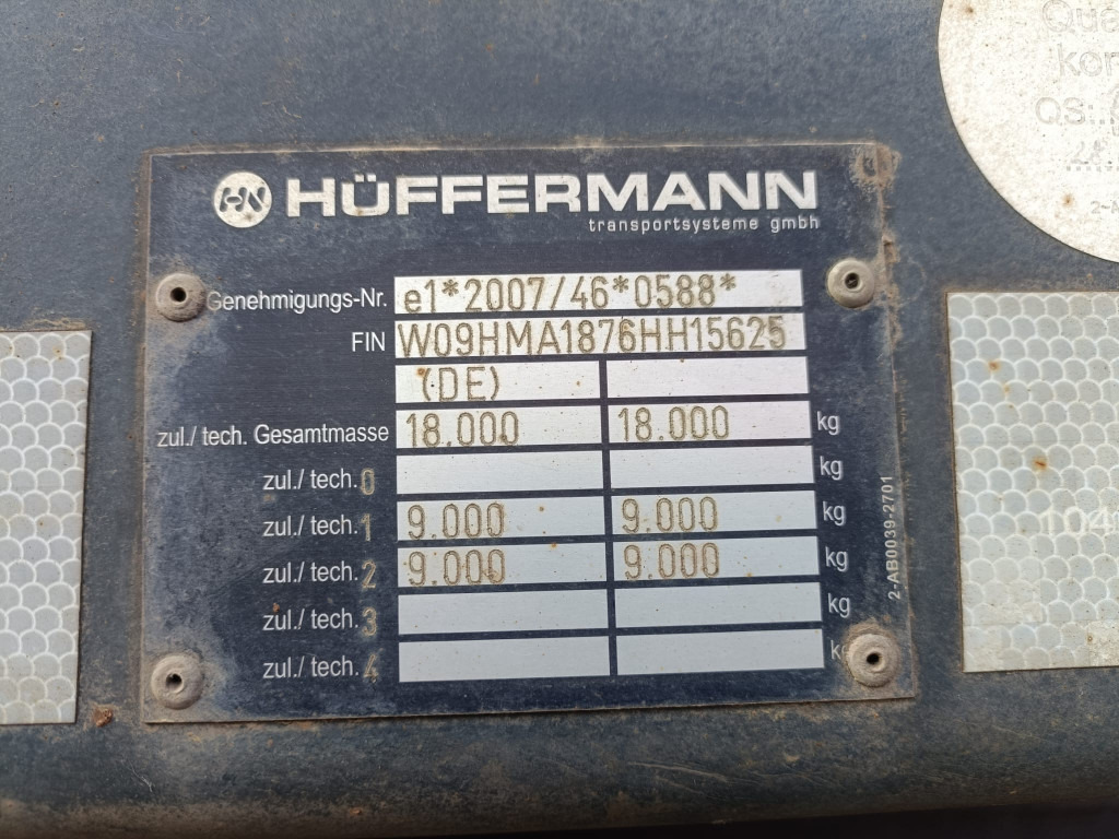HUEFFERMANN Anhänger für Absetzmulden HMA 18.76 LS Containeranhänger - Контейнеровоз/ Сменна каросерия ремарке: снимка 2 HUEFFERMANN Anhänger für Absetzmulden HMA 18.76 LS Containeranhänger - Контейнеровоз/ Сменна каросерия ремарке: снимка 2