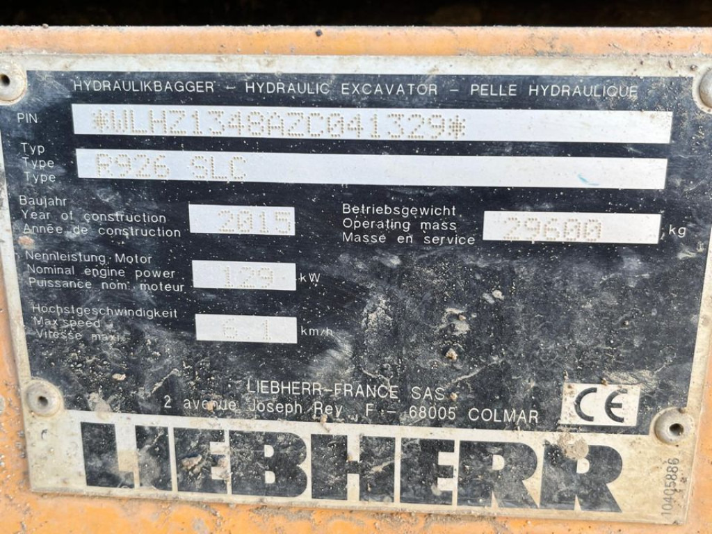 LIEBHERR R 926 SLC Ketten- Raupenbagger Verstella.Deutsch - Верижен багер: снимка 4 LIEBHERR R 926 SLC Ketten- Raupenbagger Verstella.Deutsch - Верижен багер: снимка 4