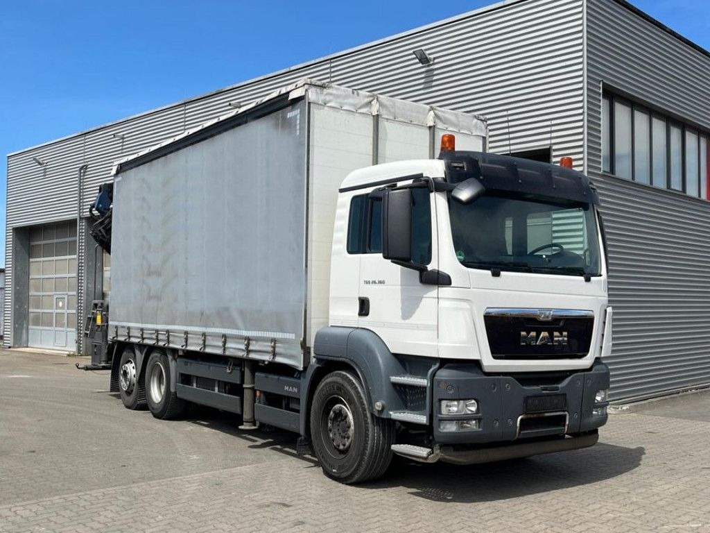 MAN TG-S 26.360 6x2-2LL Pritsche Heckkran 34m/to, Ji - Бордови камион, Камион с кран: снимка 2 MAN TG-S 26.360 6x2-2LL Pritsche Heckkran 34m/to, Ji - Бордови камион, Камион с кран: снимка 2