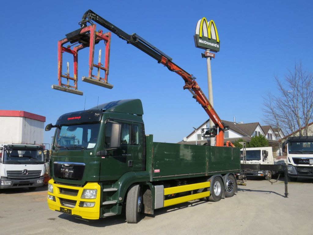 MAN TG-S 26.400 6x2-2 BL Pritsche Heckkran Atlas 165 - Бордови камион, Камион с кран: снимка 1 MAN TG-S 26.400 6x2-2 BL Pritsche Heckkran Atlas 165 - Бордови камион, Камион с кран: снимка 1