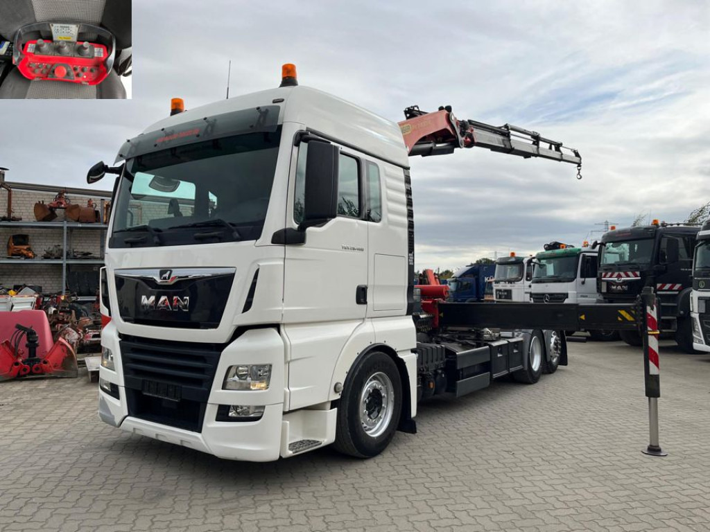 MAN TG-X 26.460 6x2-2 BL Pritsche Kran PK 24.001 Funk Lenk - Бордови камион, Камион с кран: снимка 1 MAN TG-X 26.460 6x2-2 BL Pritsche Kran PK 24.001 Funk Lenk - Бордови камион, Камион с кран: снимка 1