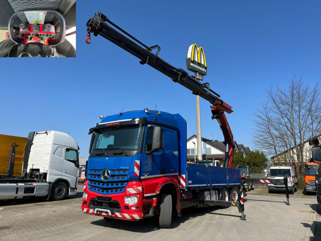 MERCEDES-BENZ Arocs 2545 6x4 HAD Pritsche Heckkran PK 41002 - Бордови камион, Камион с кран: снимка 1 MERCEDES-BENZ Arocs 2545 6x4 HAD Pritsche Heckkran PK 41002 - Бордови камион, Камион с кран: снимка 1