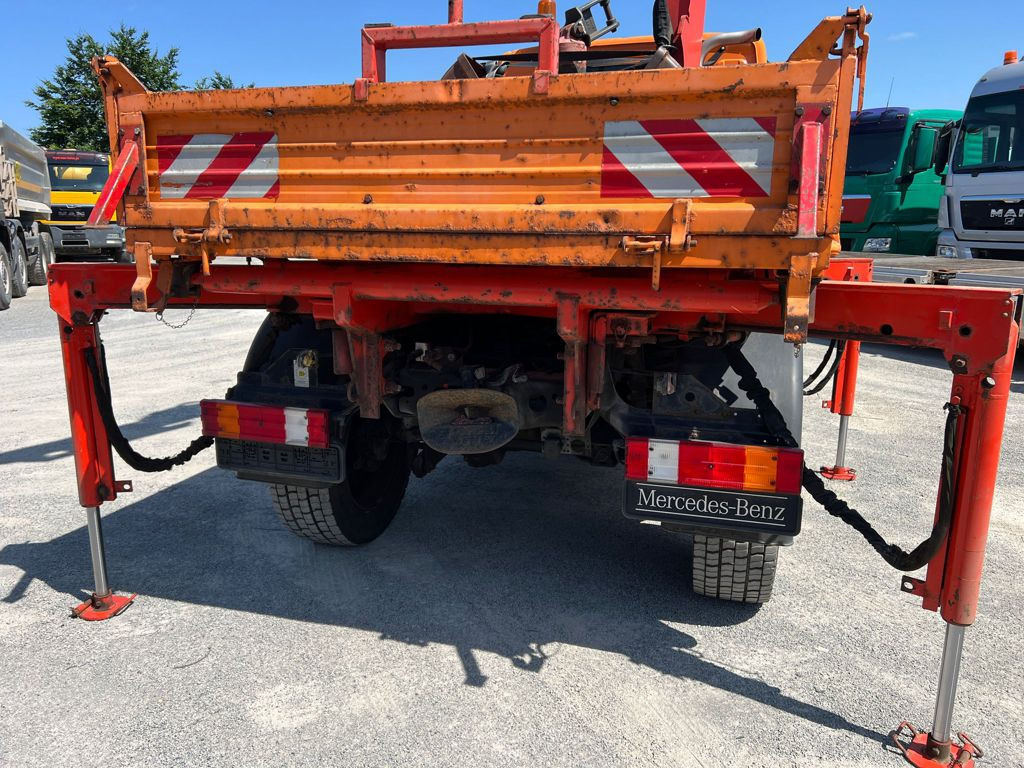 MERCEDES-BENZ Unimog U20 2-Achs Allradkipper Kran Palfinger Kran - Самосвал камион, Камион с кран: снимка 3 MERCEDES-BENZ Unimog U20 2-Achs Allradkipper Kran Palfinger Kran - Самосвал камион, Камион с кран: снимка 3
