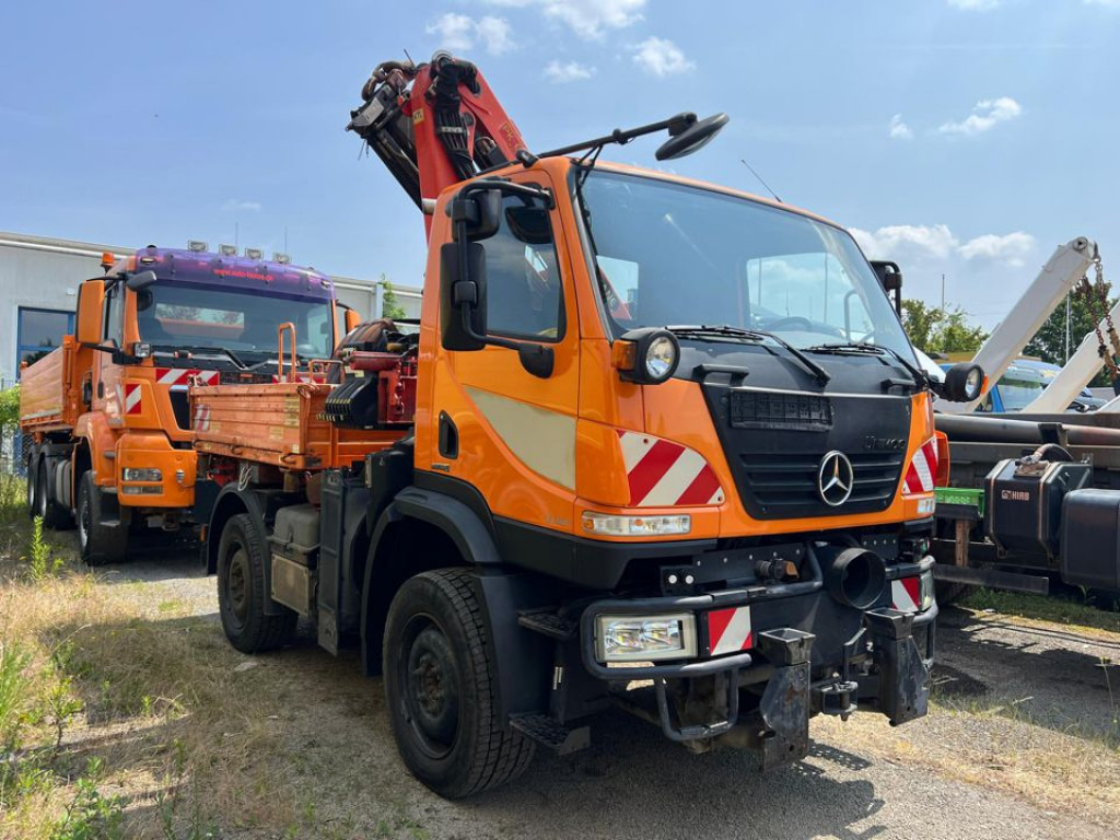 MERCEDES-BENZ Unimog U20 2-Achs Allradkipper Kran Palfinger Kran - Самосвал камион, Камион с кран: снимка 5 MERCEDES-BENZ Unimog U20 2-Achs Allradkipper Kran Palfinger Kran - Самосвал камион, Камион с кран: снимка 5