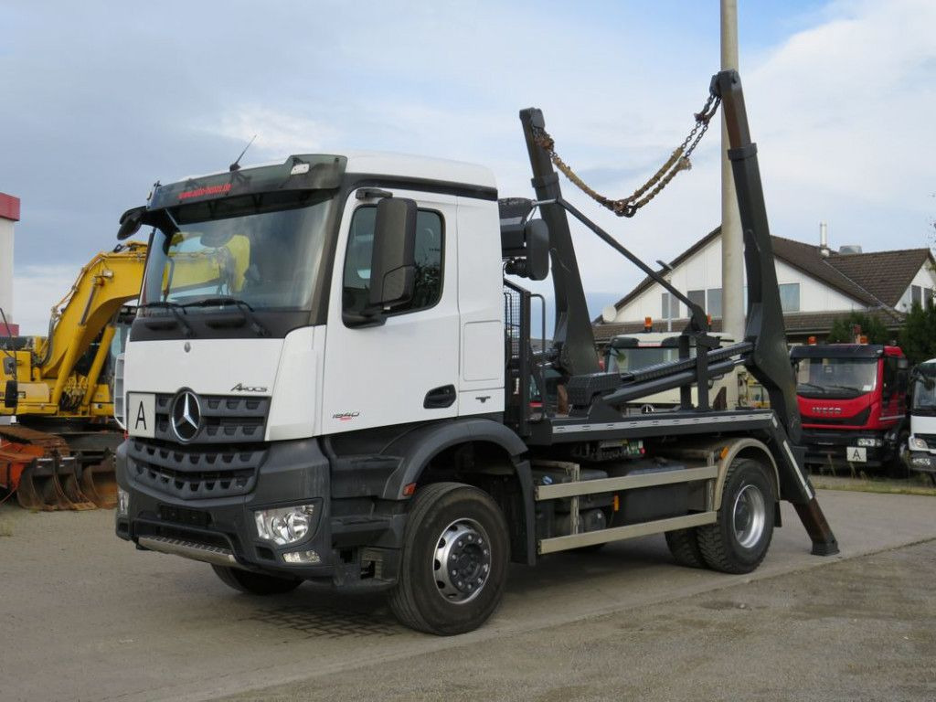 Mercedes-Benz Actros 1840 K 4x2 Absetzkipper Euro 6 - Мултилифт за контейнери камион: снимка 1 Mercedes-Benz Actros 1840 K 4x2 Absetzkipper Euro 6 - Мултилифт за контейнери камион: снимка 1