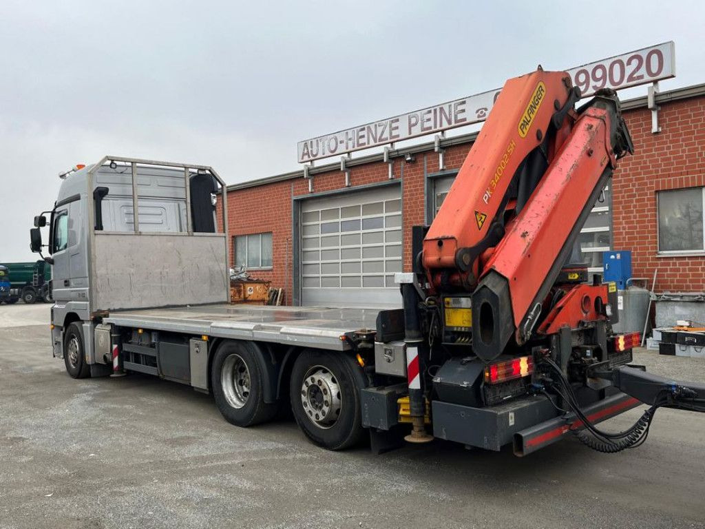Mercedes-Benz Actros 2541 Pritsche Heckkran Palfinger PK 34002 - Камион с кран, Бордови камион: снимка 3 Mercedes-Benz Actros 2541 Pritsche Heckkran Palfinger PK 34002 - Камион с кран, Бордови камион: снимка 3