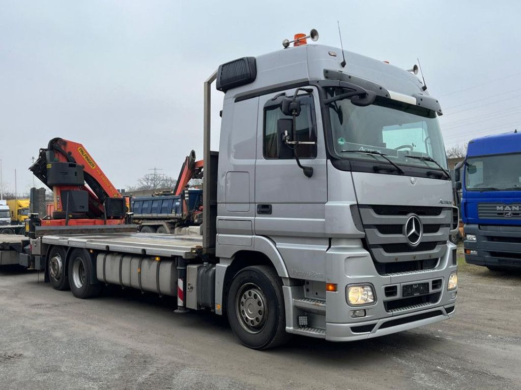 Mercedes-Benz Actros 2541 Pritsche Heckkran Palfinger PK 34002 - Бордови камион, Камион с кран: снимка 2 Mercedes-Benz Actros 2541 Pritsche Heckkran Palfinger PK 34002 - Бордови камион, Камион с кран: снимка 2