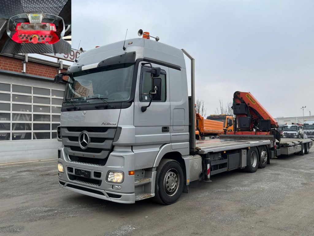 Mercedes-Benz Actros 2541 Pritsche Heckkran Palfinger PK 34002 - Бордови камион, Камион с кран: снимка 1 Mercedes-Benz Actros 2541 Pritsche Heckkran Palfinger PK 34002 - Бордови камион, Камион с кран: снимка 1