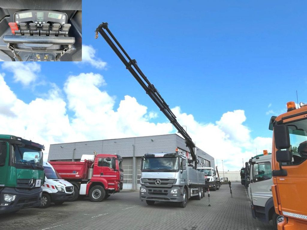 Mercedes-Benz Actros 2546 L 6x2 Pritsche Heckkran Hiab 288 6x - Бордови камион, Камион с кран: снимка 1 Mercedes-Benz Actros 2546 L 6x2 Pritsche Heckkran Hiab 288 6x - Бордови камион, Камион с кран: снимка 1