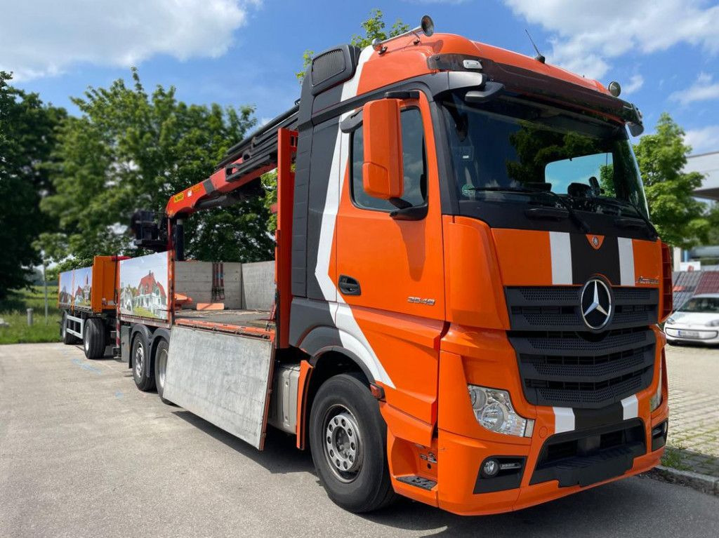 Mercedes-Benz Actros 2648 L 6x2 Pritsche Heckkran 4xhydr.Aussc - Бордови камион, Камион с кран: снимка 2 Mercedes-Benz Actros 2648 L 6x2 Pritsche Heckkran 4xhydr.Aussc - Бордови камион, Камион с кран: снимка 2