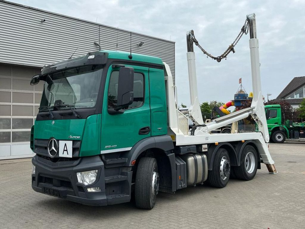Mercedes-Benz Antos 2540 L 6x2 Absetzkipper Vorlauf Lenk - Мултилифт за контейнери камион: снимка 1 Mercedes-Benz Antos 2540 L 6x2 Absetzkipper Vorlauf Lenk - Мултилифт за контейнери камион: снимка 1