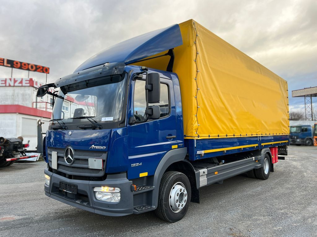 Mercedes-Benz Atego 1224 L Pritsche LBW LBW 1.5 to - Камион с брезент: снимка 1 Mercedes-Benz Atego 1224 L Pritsche LBW LBW 1.5 to - Камион с брезент: снимка 1