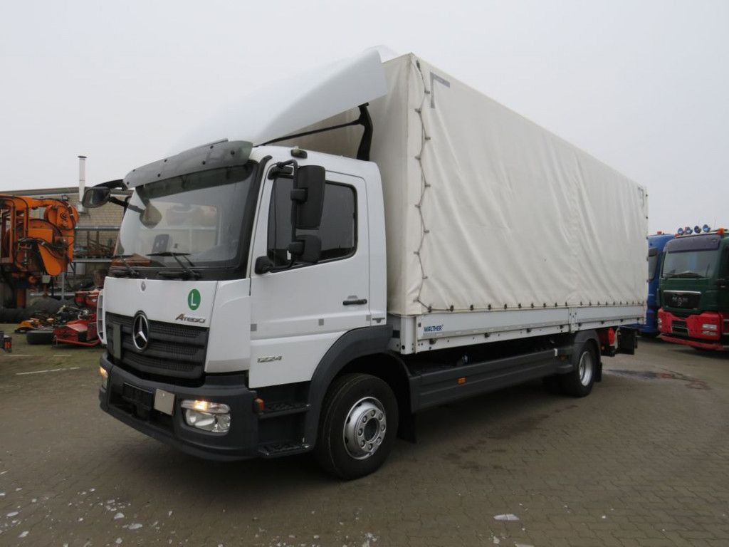 Mercedes-Benz Atego 1224 L Pritsche LBW LBW 1.5to - Камион с брезент: снимка 1 Mercedes-Benz Atego 1224 L Pritsche LBW LBW 1.5to - Камион с брезент: снимка 1