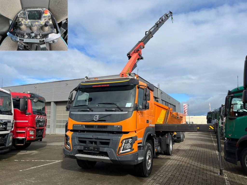 Volvo FMX 460 4x2 2-Achs Kipper Kran Funk+5fach hyd - Самосвал камион, Камион с кран: снимка 3 Volvo FMX 460 4x2 2-Achs Kipper Kran Funk+5fach hyd - Самосвал камион, Камион с кран: снимка 3